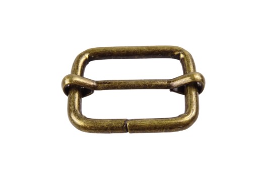 Koženkový regulátor 30 / 20 / 3 mm staré zlato 1 ks