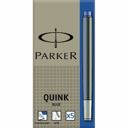 ATRAMENTOVÉ NÁPLNE QUINK BLUE 5KS, PARKER