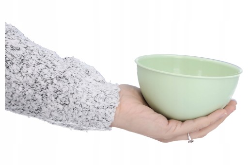 MISKA PLASTOVÁ, zelená, na ovocné šaláty, kuchynská, 0,5 l, odolná