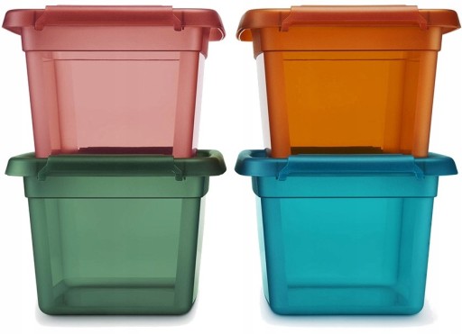 Boxy Univerzálne plastové nádoby s vekom Moxom BaseStore 2 ks 3 L