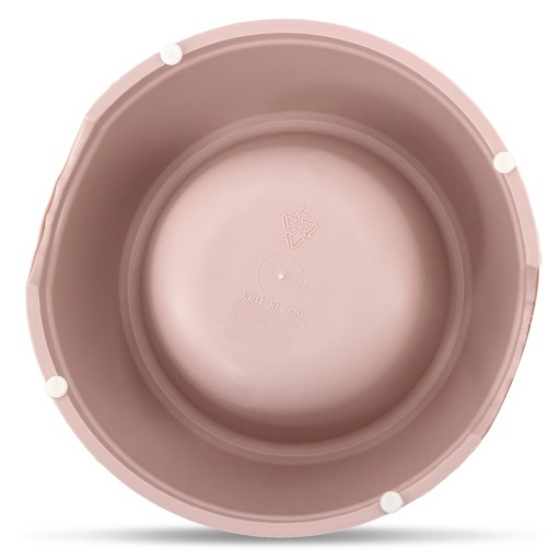 Plastová miska pre psov S, 0,38L, béžová, priem 17 cm,