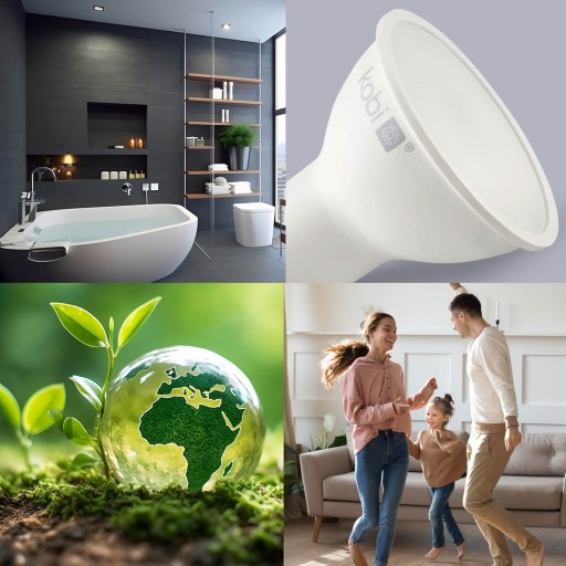 GU10 7W LED žiarovka, studená biela, 600lm