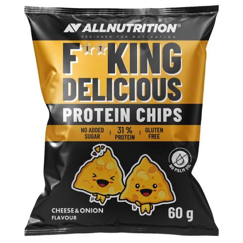 ALLNUTRITION Fitking Delicious Protein Cheese & Cibuľové proteínové lupienky, 60 g
