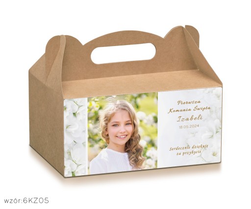 Remeselné krabičky na tortu s fotkou dieťaťa + personalizácia