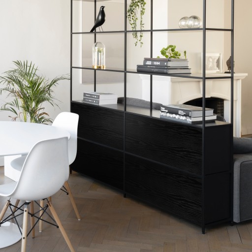 Drevená dyha MAT BLACK WOOD PVC fólia