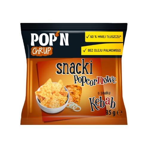 POP'N CRUP POPCORN SNACKY KEBAB 35G