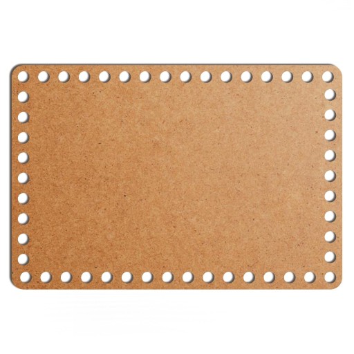 šedý základný košík dno 19x28cm HDF obdĺžnik