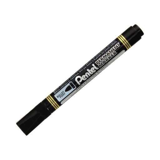 Pentel N850 čierny okrúhly permanentný popisovač