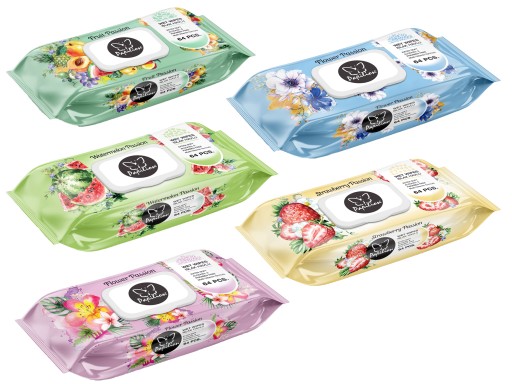 PAPILION FRUIT PASSION VLHČENÉ Utierky OVOCNÁ VÔŇA 64 ks