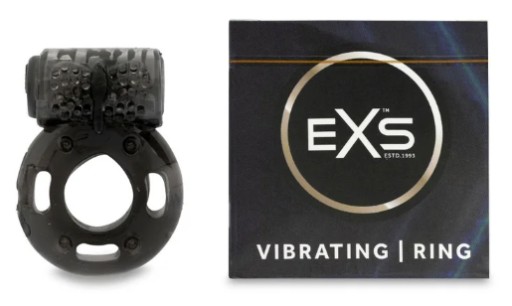 Vibračný erekčný krúžok EXS Vibrating Ring - silné pocity pre vás oboch