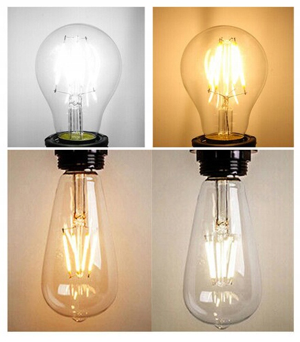 E27 LED ŽIAROVKA FILAMENTOVÁ 8W STUDENÁ BIELE EDISON A60