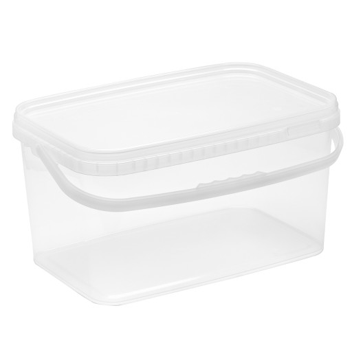 OBDŽNÍKOVÉ VEDRO 12L so schválením FOOD, priehľadné