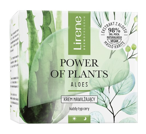LIRENE POWER OF RASTLIN HYDRATAČNÝ KRÉM ALOE