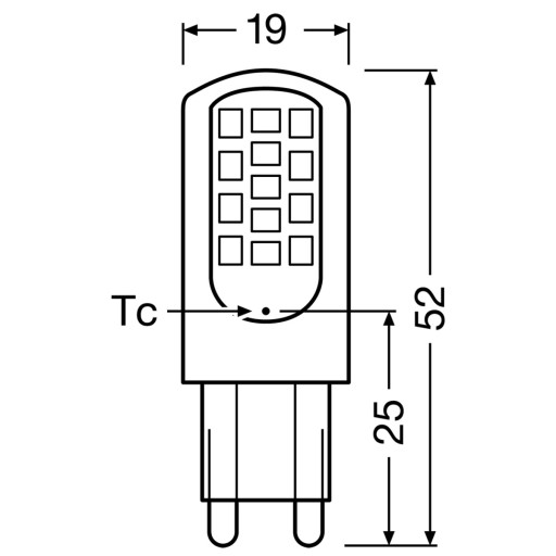 G9 LED žiarovka KAPSULA 4,2W = 40W 4000K OSRAM