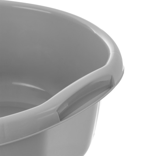 PLASTOVÁ MISKA NA PRÁDLO 10L, okrúhly TLAK S RÚČKAMI, 35 CM