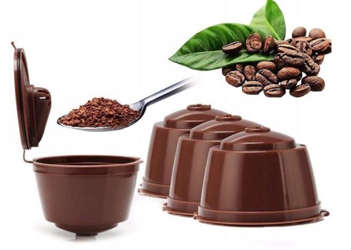 5 X OPÄTOVNE POUŽITEĽNÝCH KÁVOVÝCH KAPSULÍ DOLCE GUSTO + ODMERNÁ KEFKA
