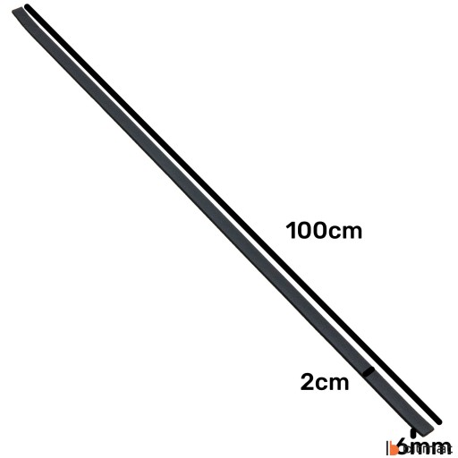 Gumové tesnenie Samolepiaca izolácia 6x20x1000mm pre dvere, okná a brány