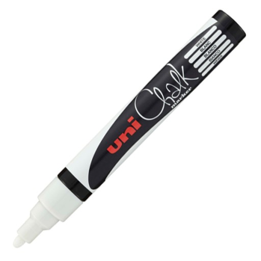 UNI CHALK MARKER CHALK PWE-5M WHITE, CHALK