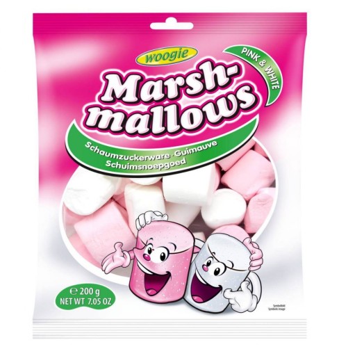 Woogie Marshmallows Pink&White 200g