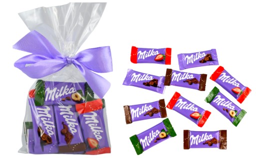 Milka Naps sada čokoládových sladkostí 10 ks darčekový mix k narodeninám