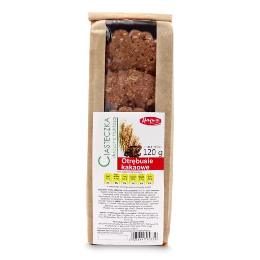 Kakaové sušienky bez pridaného cukru Malwa 120 g