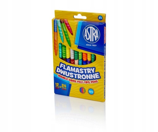 Astra obojstranné popisovače 12/24 farieb