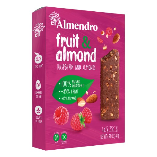 Datľová tyčinka s mandľami a malinami - (4x35g) 140g