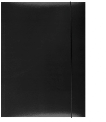 Zakladač A4 s gumičkou, čierny lak, 300g x 10