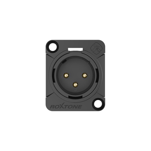 XLR panelová zásuvka Roxtone RX3MD-BG