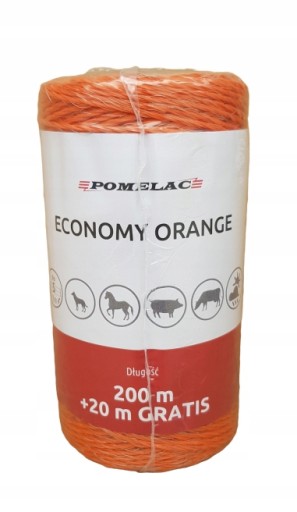 Spletená linka Economy Orange 200m pastier