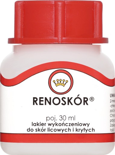 Lak na kožu Renoszkol paint 30ml bezfarebný lesk
