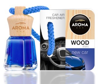 Aróma Drevená fľaša Elegantná vôňa do auta