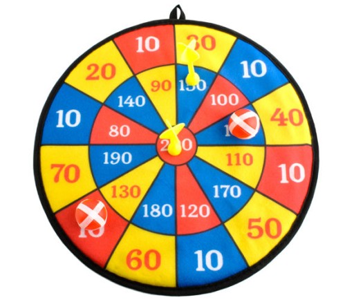 VELCRO DART PLAY BEZPEČNÝ ŠTÍT NA ŠÍPKY