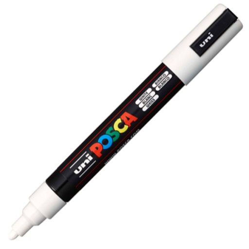 Biela plagátová fixka Posca PC-5M