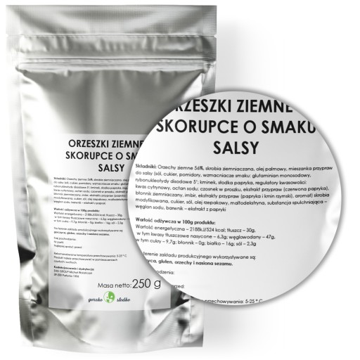 ARAŠIDY v šupke, príchuť chrumkavá salsa 250g