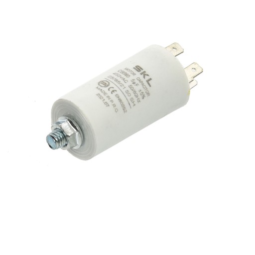 Kapacita pracovného kondenzátora 5µF 450V 50/60Hz M8
