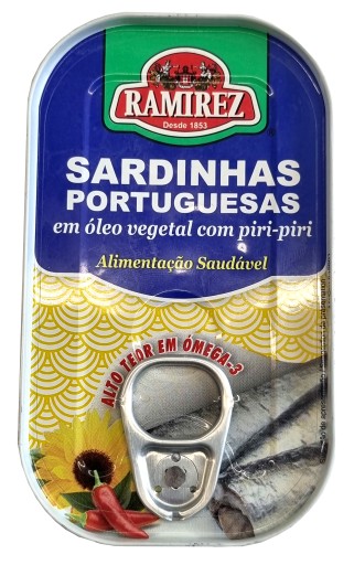 Pikantné sardinky v oleji Ramirez 125g