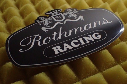 NÁLEPKA ROTHMANS RACING F1 FORMULA 1 11,7 x 7,4 cm