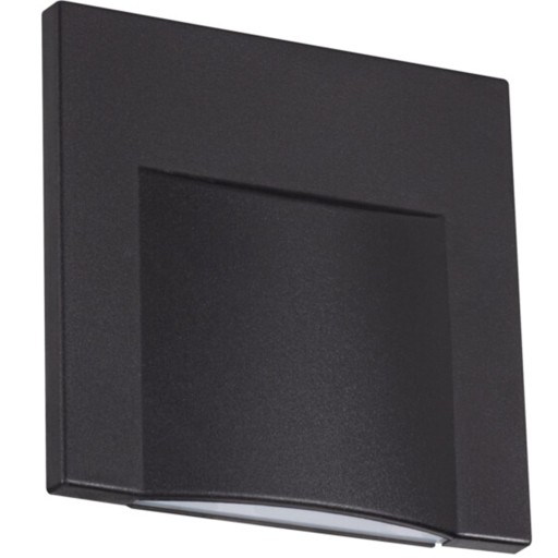 LED svietidlo na schodisko 3000K 15lm SQUARE BLACK KANLUX