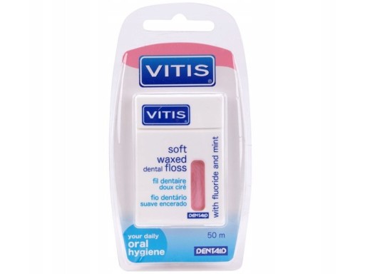 Zubná niť Vitis Voskovaná niť 50m