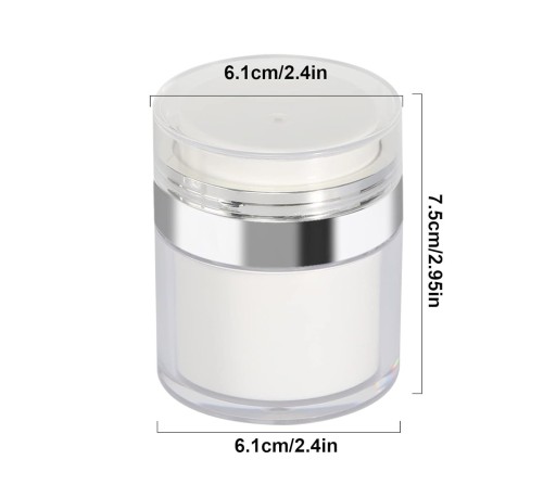Kozmetická dóza s pumpičkou, dávkovačom, 50 ml