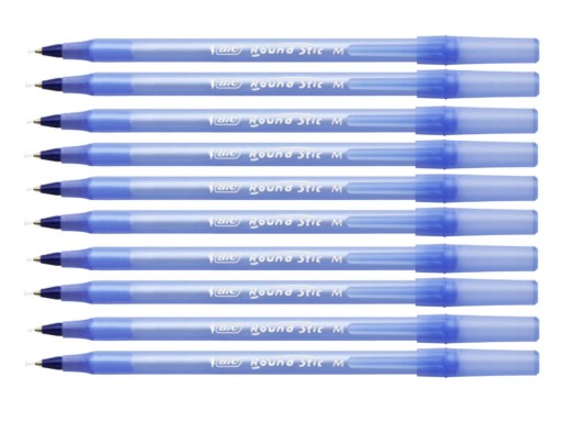 BIC guľôčkové pero Round Stick modrá sada 10 kusov