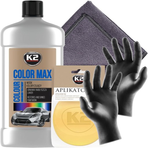 K2 COLOR MAX 500M STRIEBORNÝ FARBACÍ VOSK ReMA