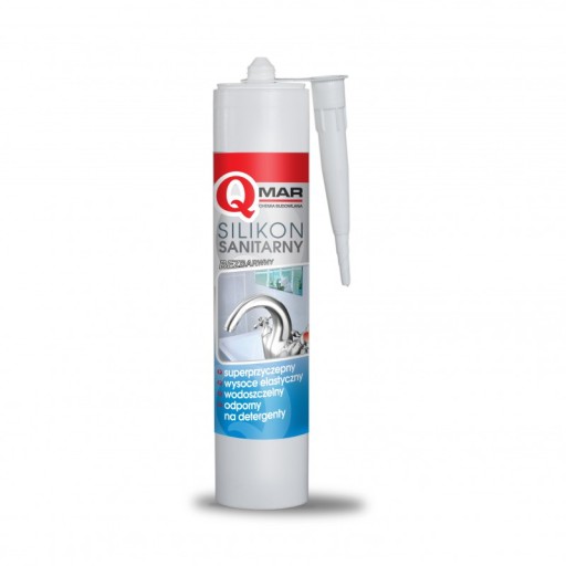 Qmar bezfarebný sanitárny silikón STOP MOLD 300ml