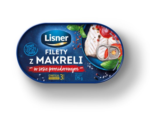 MAKERELOVÉ FILETKY V RAJKOVEJ Omáčke 175g LISNER