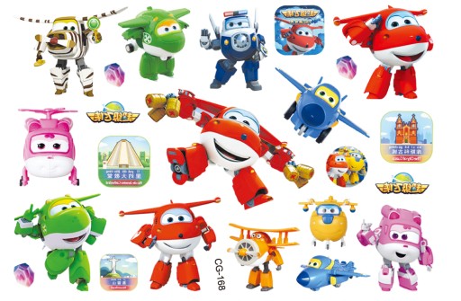 Umývateľné tetovanie pre deti SUPER WINGS CG168