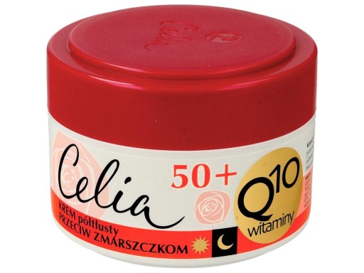 Celia Q10 Polotučný krém na tvár 50+ s retinolom