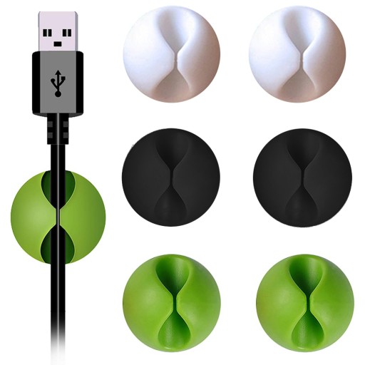 ORGANIZÁTOR DRŽIAK KÁBLOV NA KÁBLE, 6 KS