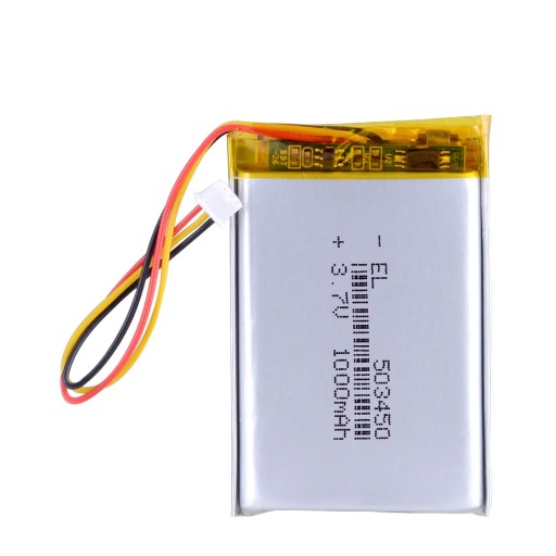 Batéria pre GPS NAVIGÁCIU 1000mAh 3,7V JST 3pólová