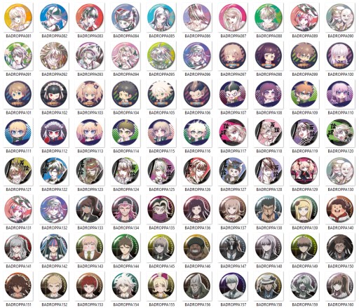 Manga Anime Dangan Ronpa Pins VEĽKÝ VÝBER